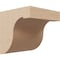 Ekena Millwork 5"W x 5"D x 5"H Wide Del Monte Rough Cedar Woodgrain TimberThane Corbel, Primed Tan CORUR05X05X05DELRCPR - alternate 1